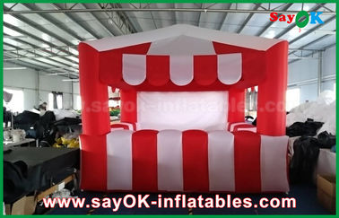 Tente gonflable rouge de tente gonflable de Chambre et blanche faite sur commande d'air pour la publicité d'événement