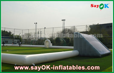 Terrain de football 10m, terrain de football gonflable géant de partie de football gonflable gonflable portatif avec le matériel de PVC