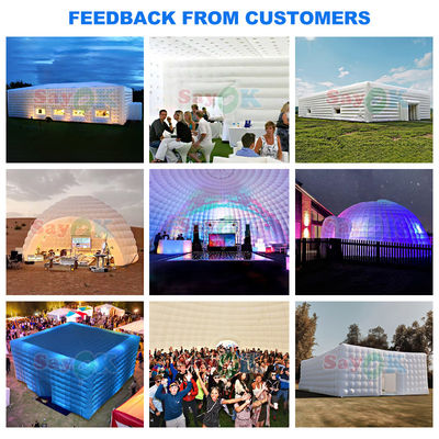 Des tentes gonflables pour événements en bâton en PVC