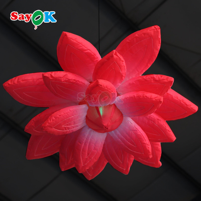 Des fleurs de lotus à l'air gonflables à LED pour la décoration d'événements