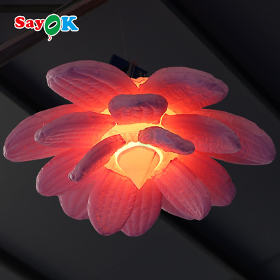 Des fleurs de lotus à l'air gonflables à LED pour la décoration d'événements