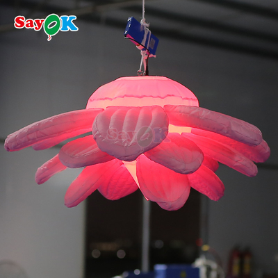 Des fleurs de lotus à l'air gonflables à LED pour la décoration d'événements
