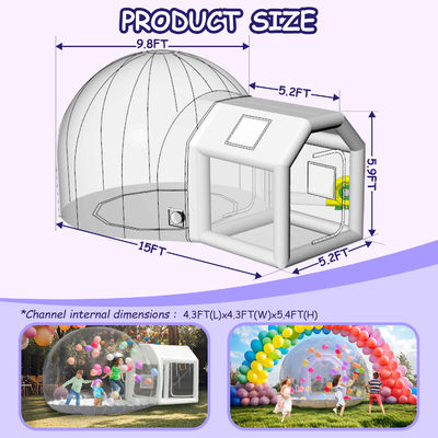 Nouveau design Portable maison gonflable à bulles Fête pour enfants