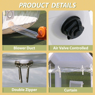 Tente de maison à bulles portable transparente gonflable pour mariage