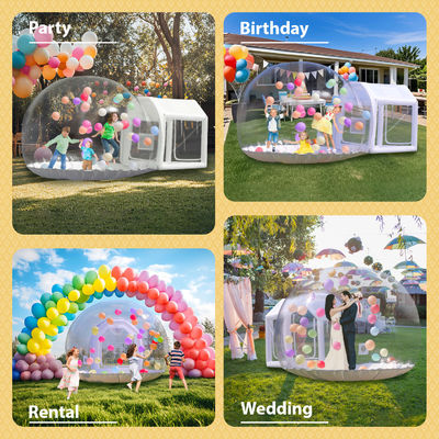 Tente de maison à bulles portable transparente gonflable pour mariage