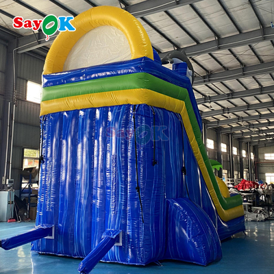 Gros de dessins animés trampoline gonflable toboggan géant gonflable trampoline gonflable pour adultes avec piscine