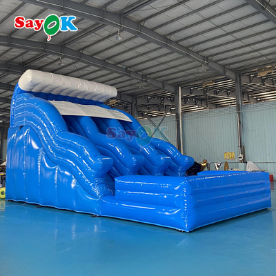 Glissière gonflable avec piscine Fabrique de glissière d'eau géante commerciale personnalisée pour adulte