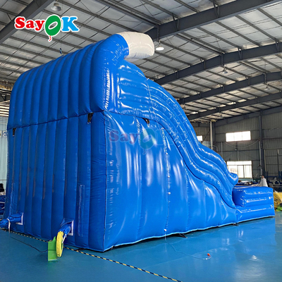 Glissière gonflable avec piscine Fabrique de glissière d'eau géante commerciale personnalisée pour adulte