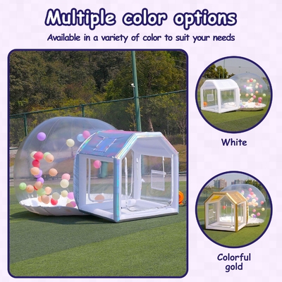 Une maison à bulles gonflable pour les fêtes