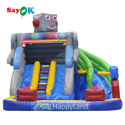 Grand terrain de jeux pour enfants Château gonflable thème de dessin animé Sautant Bouncer Les enfants gonflables Château gonflable avec souffleur