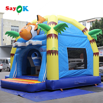 Bright Cartoon Château gonflable maison de rebond pour les enfants intérieurs et extérieurs