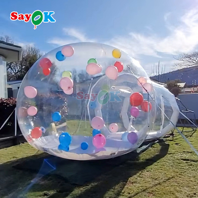 Tente de fête gonflable en PVC à bulles transparentes