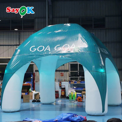 Tente d'araignée gonflable Promotion 4 jambes Commercial Spider Dome Tente gonflable sur mesure Tente d'araignée gonflable 4x4m à louer