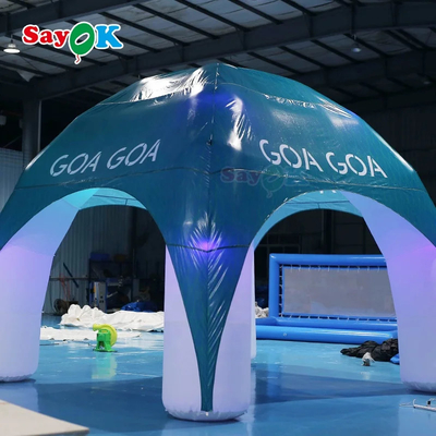 Tente d'araignée gonflable Promotion 4 jambes Commercial Spider Dome Tente gonflable sur mesure Tente d'araignée gonflable 4x4m à louer