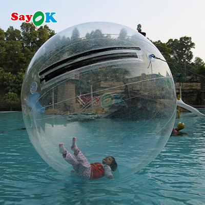 Ballon gonflable à rouleaux flottants Aqua Zorbing Ball Transparent PVC Cylindre Ballon à bulles d'eau humain pour le jeu d'eau