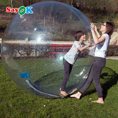 Ballon gonflable à rouleaux flottants Aqua Zorbing Ball Transparent PVC Cylindre Ballon à bulles d'eau humain pour le jeu d'eau