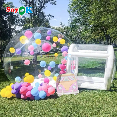 Tente de maison gonflable à bulles pour une fête en plein air