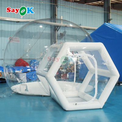 Maison à bulles gonflable transparente personnalisée