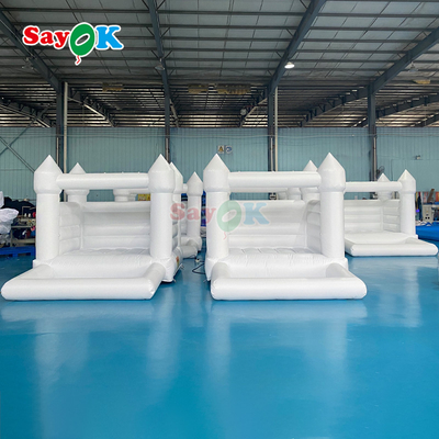 Sayok gonflable blanc bouncer petit gonflable bouncy fête de mariage bounce maison toboggan pour les enfants