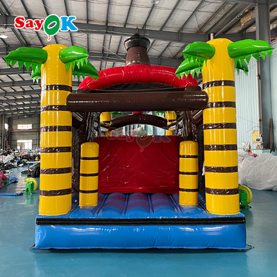 Sayok Château gonflable commercial personnalisé, château gonflable gonflable de bateau pirate avec toboggan pour enfants