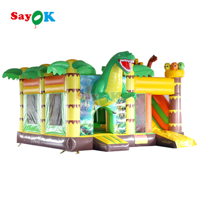 Sayok Commercial Inflatables Dinosaure Inflatable Bounce House Glissière pour un événement en plein air