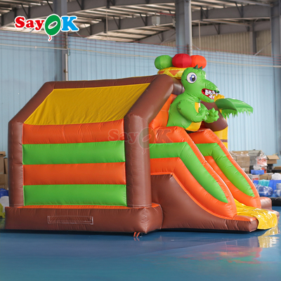 Sayok Petit Château Gonflable Combo Dinosaure Maison Gonflable avec Toboggan pour Enfants
