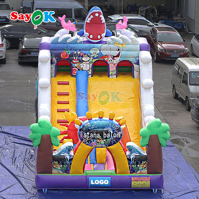 Château gonflable Sayok Seaworld, château gonflable extérieur gonflable combiné pour enfants
