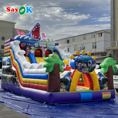 Château gonflable Sayok Seaworld, château gonflable extérieur gonflable combiné pour enfants