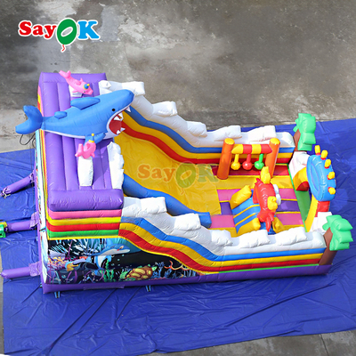 Château gonflable Sayok Seaworld, château gonflable extérieur gonflable combiné pour enfants