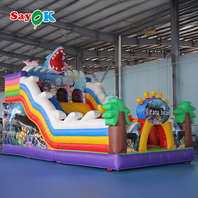 Château gonflable Sayok Seaworld, château gonflable extérieur gonflable combiné pour enfants
