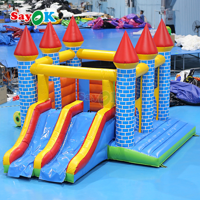 Château gonflable commercial Sayok en PVC, combo gonflable pour événements en plein air