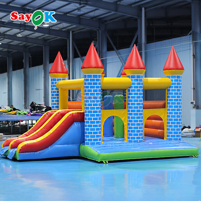 Château gonflable commercial Sayok en PVC, combo gonflable pour événements en plein air