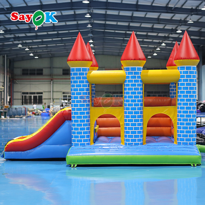 Château gonflable commercial Sayok en PVC, combo gonflable pour événements en plein air