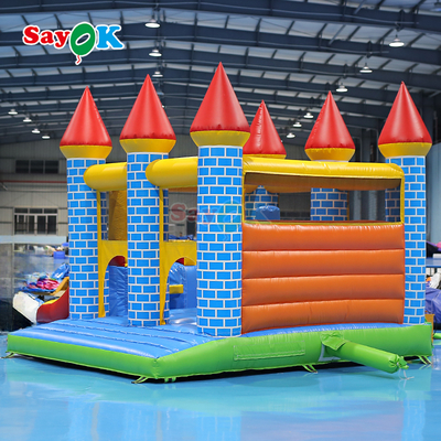 Château gonflable commercial Sayok en PVC, combo gonflable pour événements en plein air