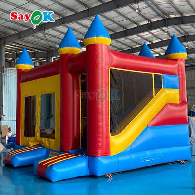 Château gonflable Sayok, gonflable extérieur commercial en PVC, combo maison gonflable pour enfants
