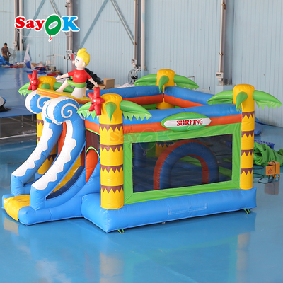 Château gonflable gonflable sur le thème du surf, château gonflable commercial gonflable combiné pour enfants