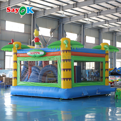 Château gonflable gonflable sur le thème du surf, château gonflable commercial gonflable combiné pour enfants