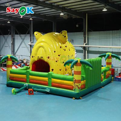 Saïok Tiger Jungle Thème maison gonflable géant château gonflable pour les enfants
