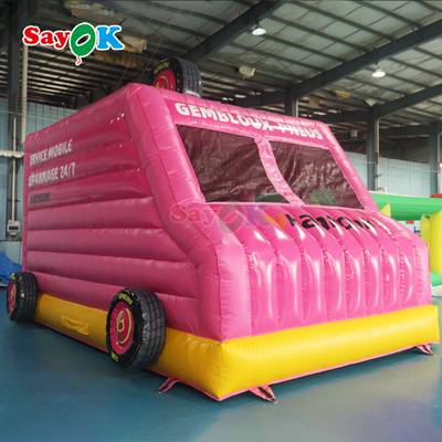 Sayok Pink Car Bounce House Bouncer gonflable commercial pour les enfants