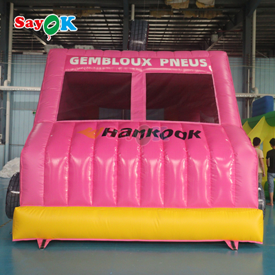 Sayok Pink Car Bounce House Bouncer gonflable commercial pour les enfants