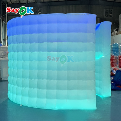 360 Inflatable Photo Booth Wall for Events - Portable LED Enclosure