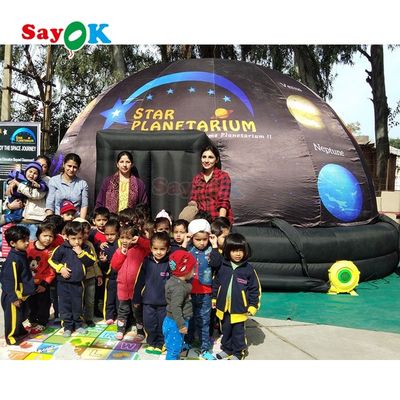Planétarium gonflable certifié CE personnalisable avec tissu de projection pour l'éducation à l'astronomie