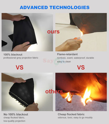 Coupole de planétarium gonflable 100% anti-flamme avec conception 3D gratuite et impression sur mesure