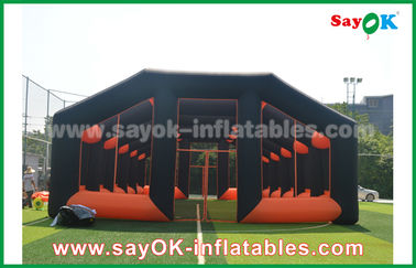 Chambre gonflable de tente d'air de Chambre d'orange gonflable de la tente 20m et de tissu noir d'Oxford pour l'événement extérieur