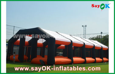 Chambre gonflable de tente d'air de Chambre d'orange gonflable de la tente 20m et de tissu noir d'Oxford pour l'événement extérieur