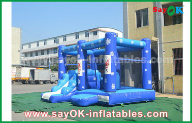 Glissière gonflable pour intérieur personnalisé 0,55 mm PVC Tarpaulin gonflable château rebondissant parcours d'obstacles congelés pour enfants