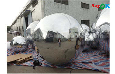 Ballon miroir en or légère en argent Dia 2m ballon gonflable pour la publicité facile à transporter