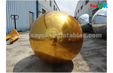boule gonflable de miroir d'or de PVC de 1m pour la noce d'intérieur de décoration