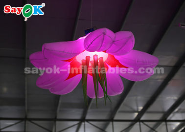 Décoration 1.5m gonflable colorée/explosion d'éclairage accrochant la fleur de LED