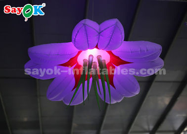 Décoration 1.5m gonflable colorée/explosion d'éclairage accrochant la fleur de LED